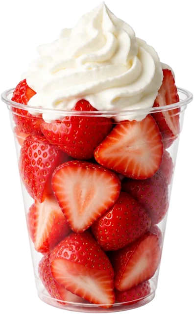 Fresas con crema